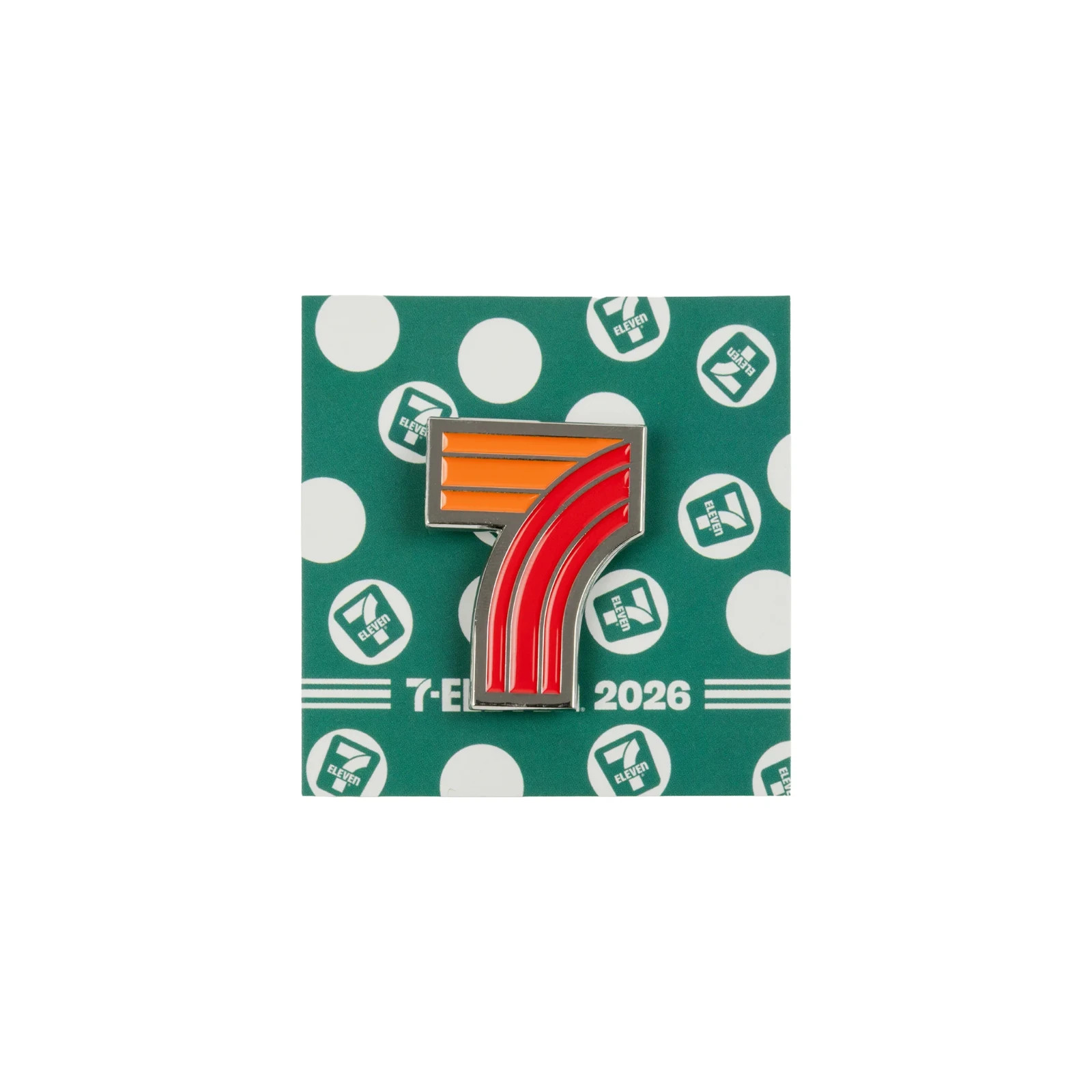 7-Eleven Stores - 7-11 Stripe Logo Lapel Pin - Collectible - NEW