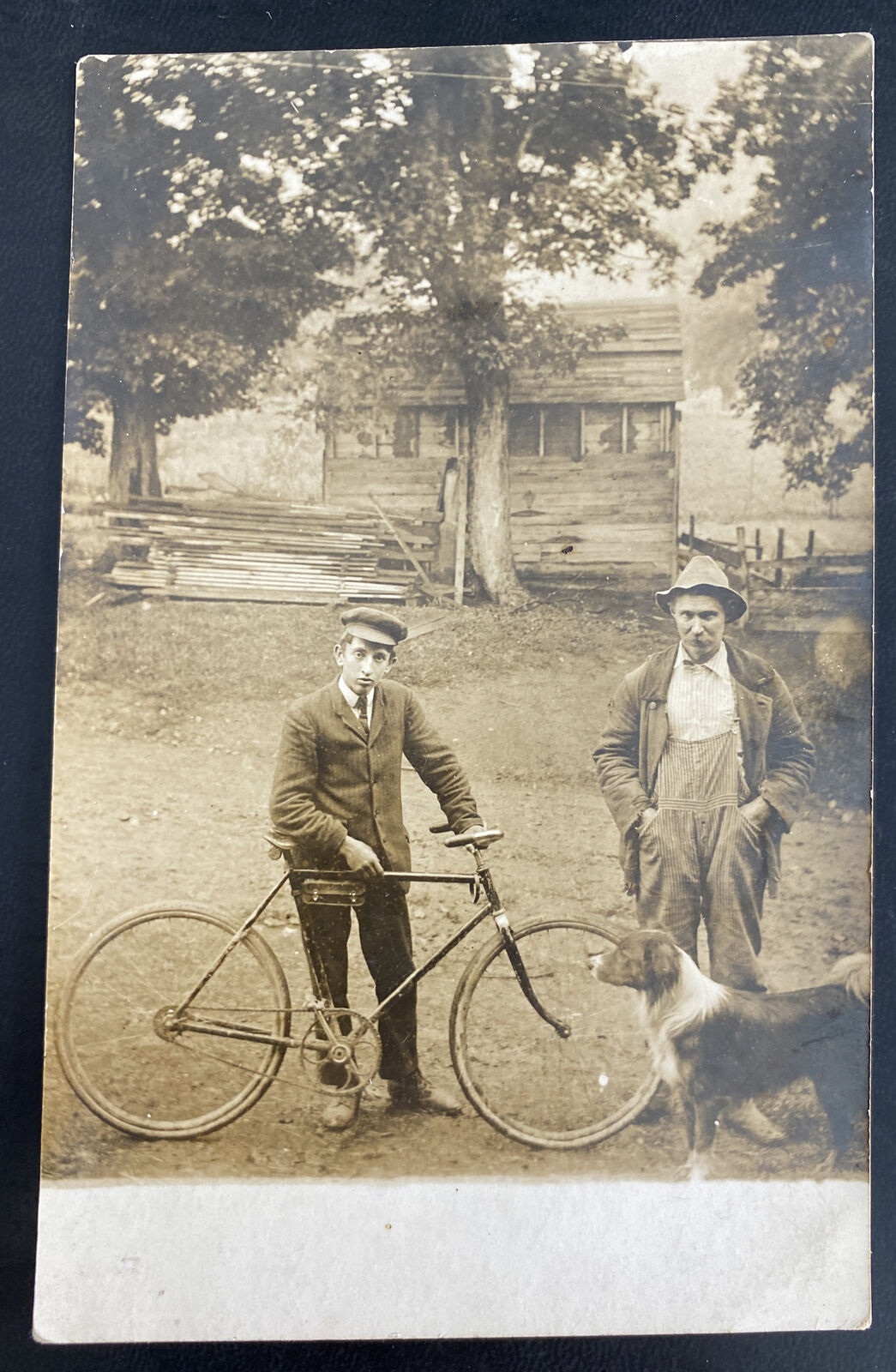 Mint USA Real Picture Postcard Harry Ford & Frank Anderson With Bike New York