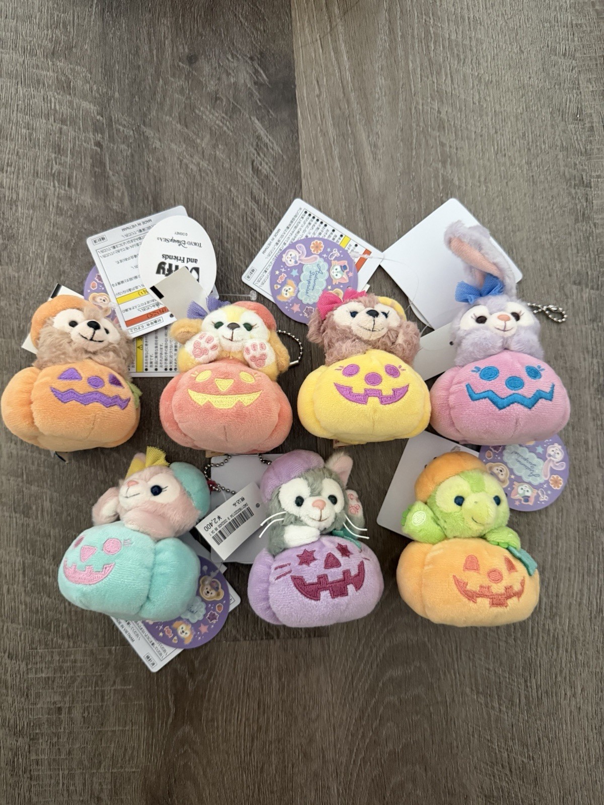 New Tokyo DisneySea Duffy Friends Halloween Autumn Surprise Plush Charm Set of 7