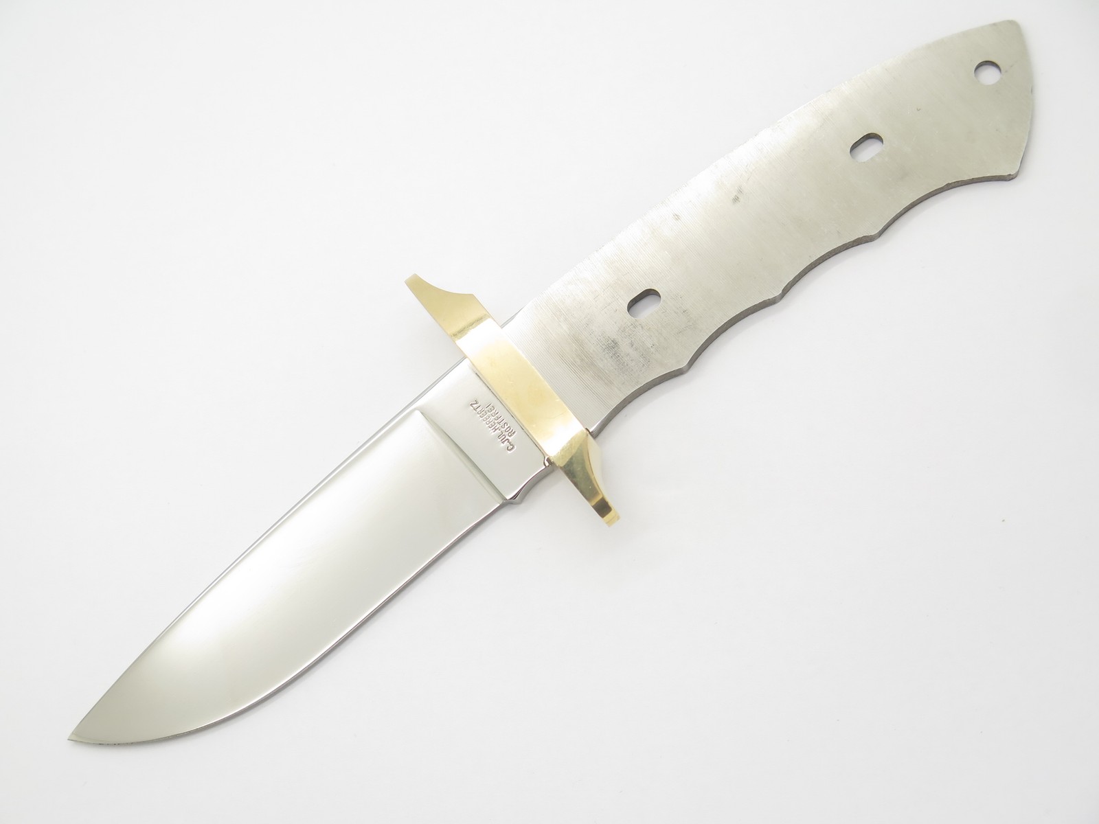 Vintage Herbertz Seki Japan Rostfrei Fixed Hunting Knife Drop Point Blade Blank