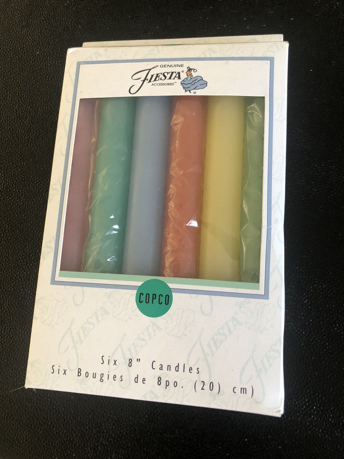 VTG Genuine Fiesta Copco 8” Candles Licensed Fiestaware SIX Pastel Candles NOS VTG Genuine Fiesta Copco 8” Candles Licensed Fiestaware SIX Pastel Candles NOS