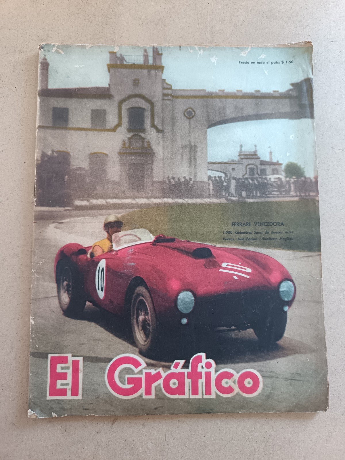 95A ARGENTINA MAGAZINE EL GRAFICO N° 1800 1954 FERRARI GRAND PRIX BUENOS AIRES