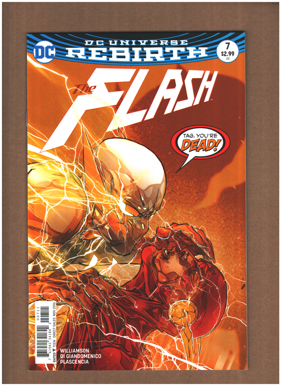 Flash #7 DC Rebirth 2016 Di Giandomenico Cover vs. GODSPEED VF/NM 9.0