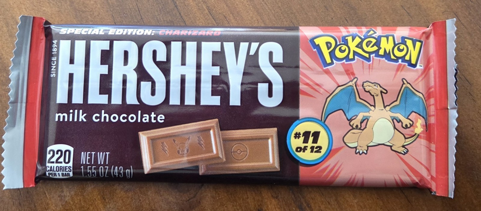 Pokemon Charizard Hershey’s Milk Chocolate Bar #11