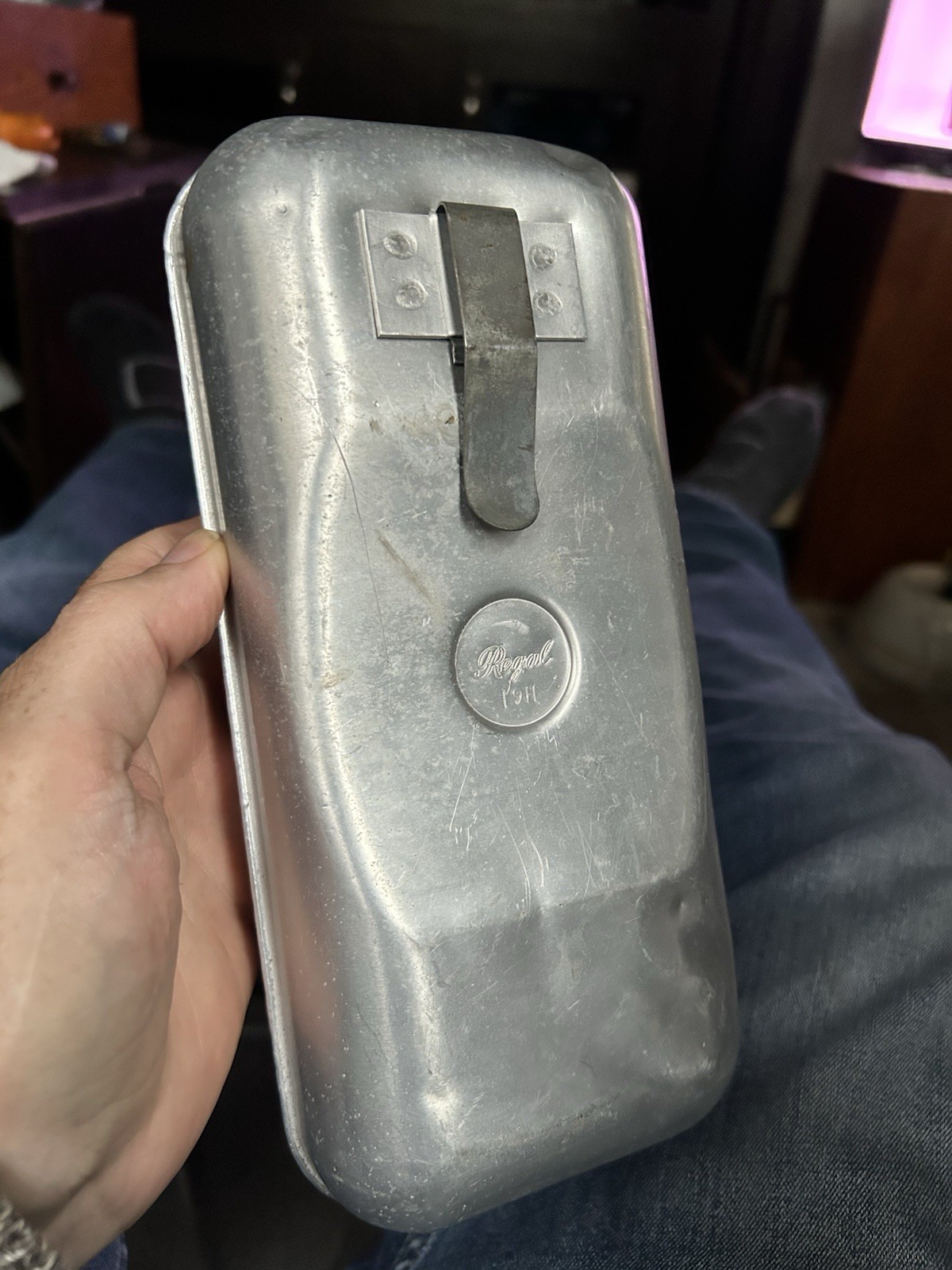 Vintage REGAL BOY SCOUTS Canteen  Aluminum 1-1/2 Qt Water Bottle BSA