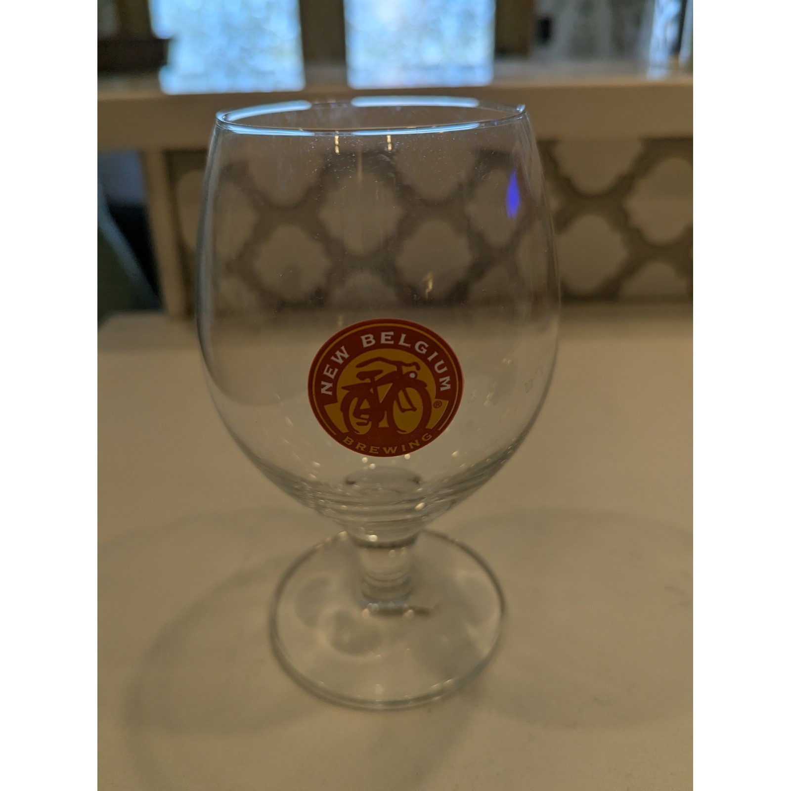 New Belgium Brewing Rastal Teku Beer Glass Made in Germany Stemmed Tulip Logo