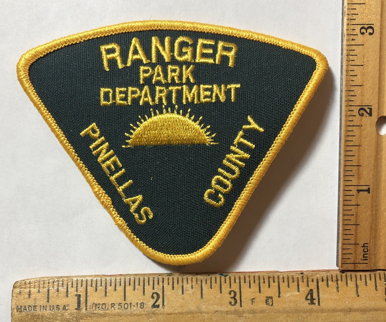 Vintage Obsolete Ranger Park Department Pinellas County Patch Florida Sheriff