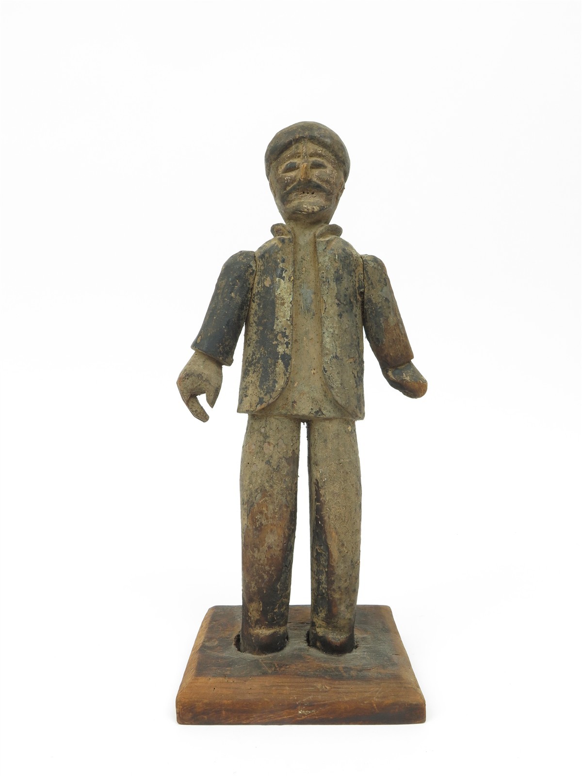 Antique Folk Art Carved Wood Saint Maximon (San Simon) Mayan Guatemala 14.75
