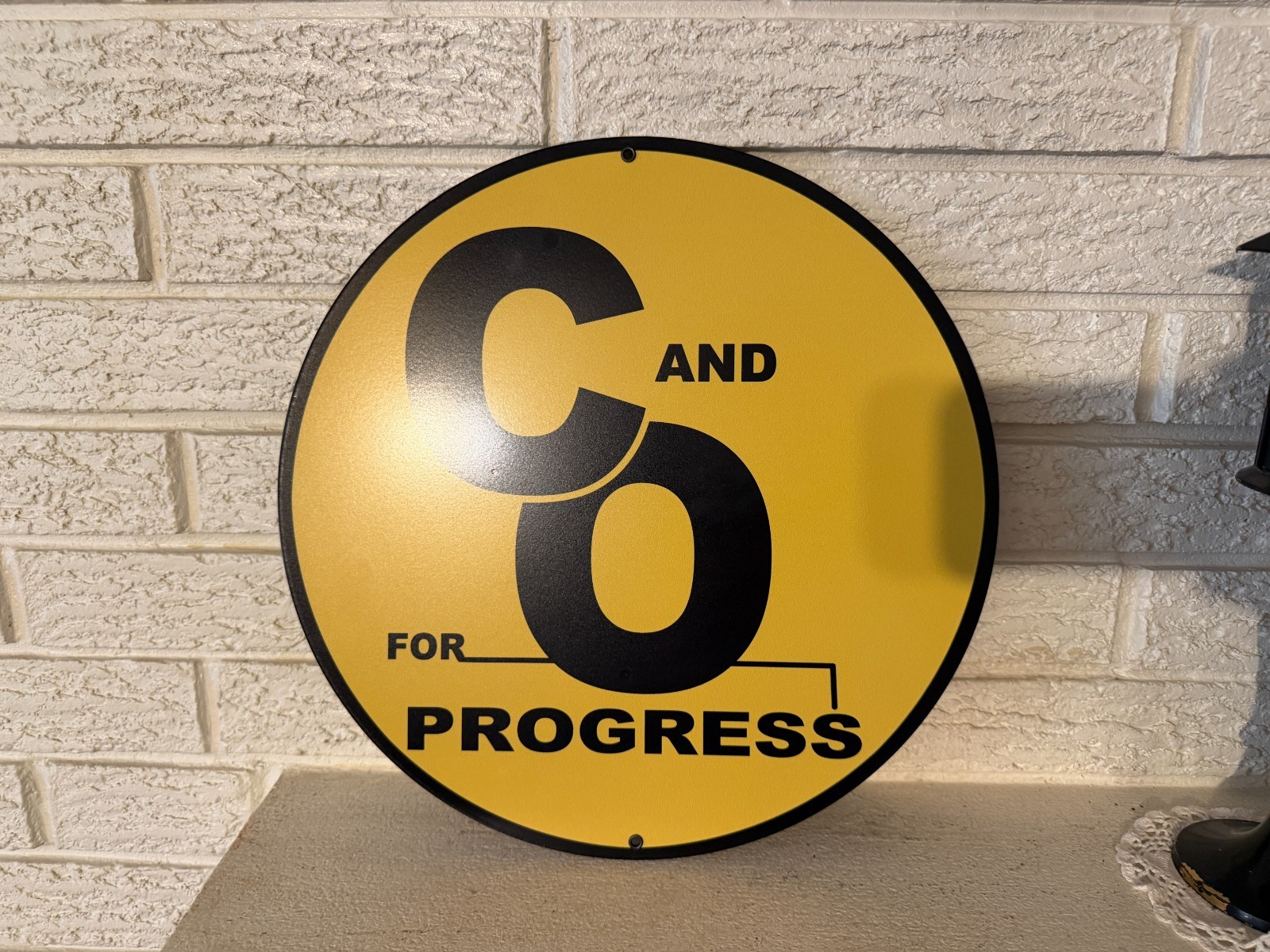 Chesapeake and Ohio (for Progress)  Round Logo steel Sign New