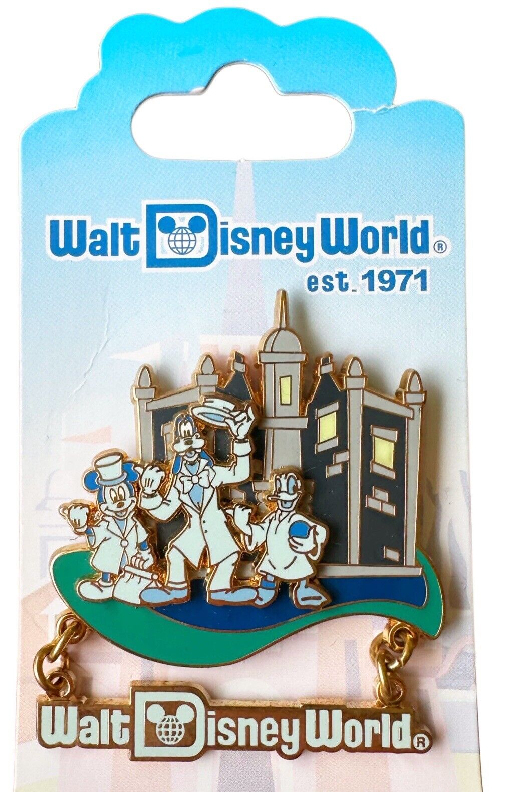 2006 Disney WDW Retro Resort Collection Pin Mickey Goofy Donald Haunted Mansion