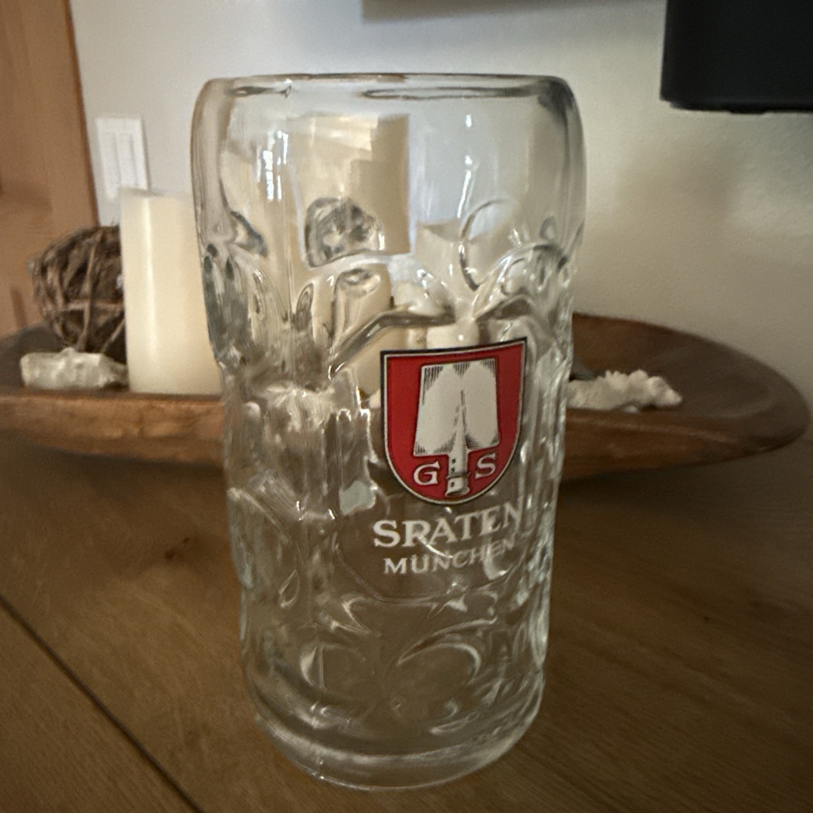 Spaten München 1L Beer Stein Authentic Stamped 50 Austria Oktoberfest Germany