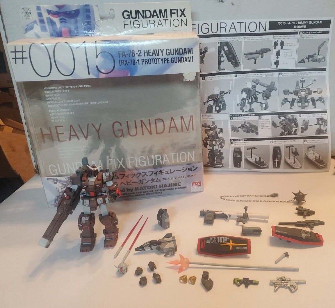 Bandai Gundam Fix Figuration #0015 Heavy Gundam GFF FA-78-2 Prototype RX-78-2