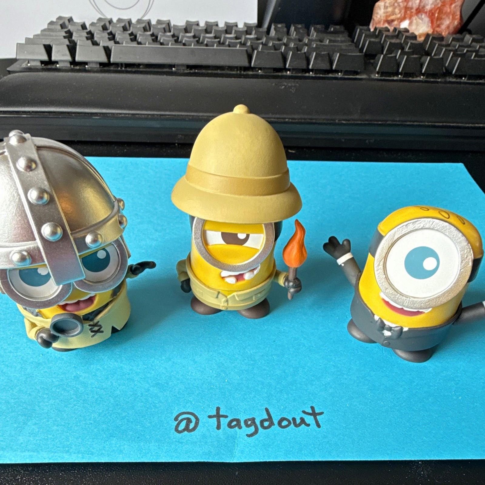 Super 7 Minions & Monsters lot of 3 James-Suit/ Dick-Safari / Henry-Knight
