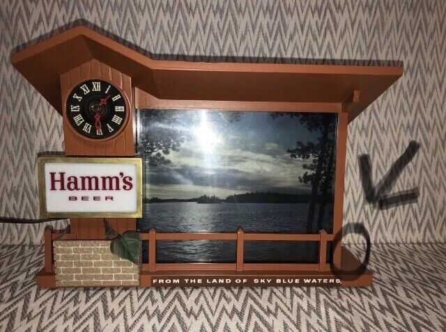 REPLACEMENT FENCE ONLY Hamms Beer Sign Clock Dusk to Dawn  Sunrise Sunset 