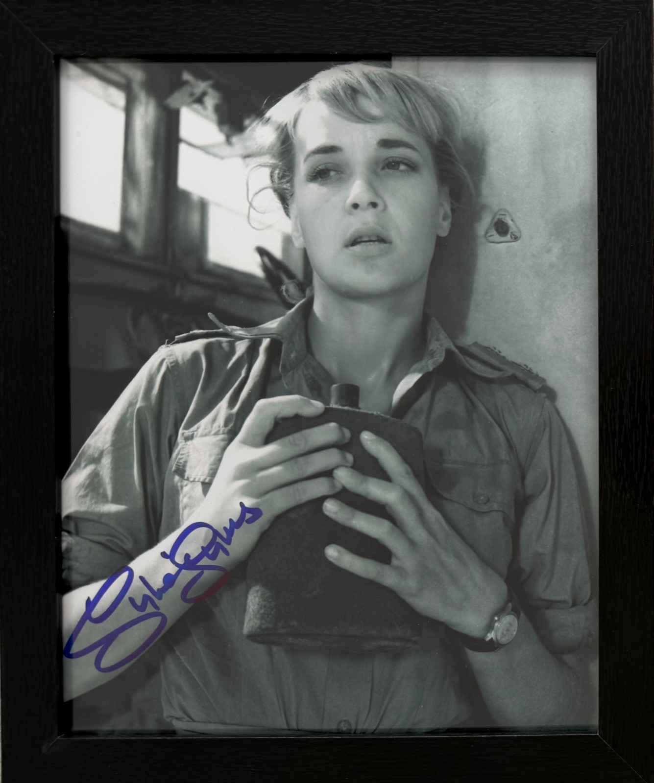 Sylvia Syms, Famous British Actress, Framed 25x20cm Hand Signed Photo With COA