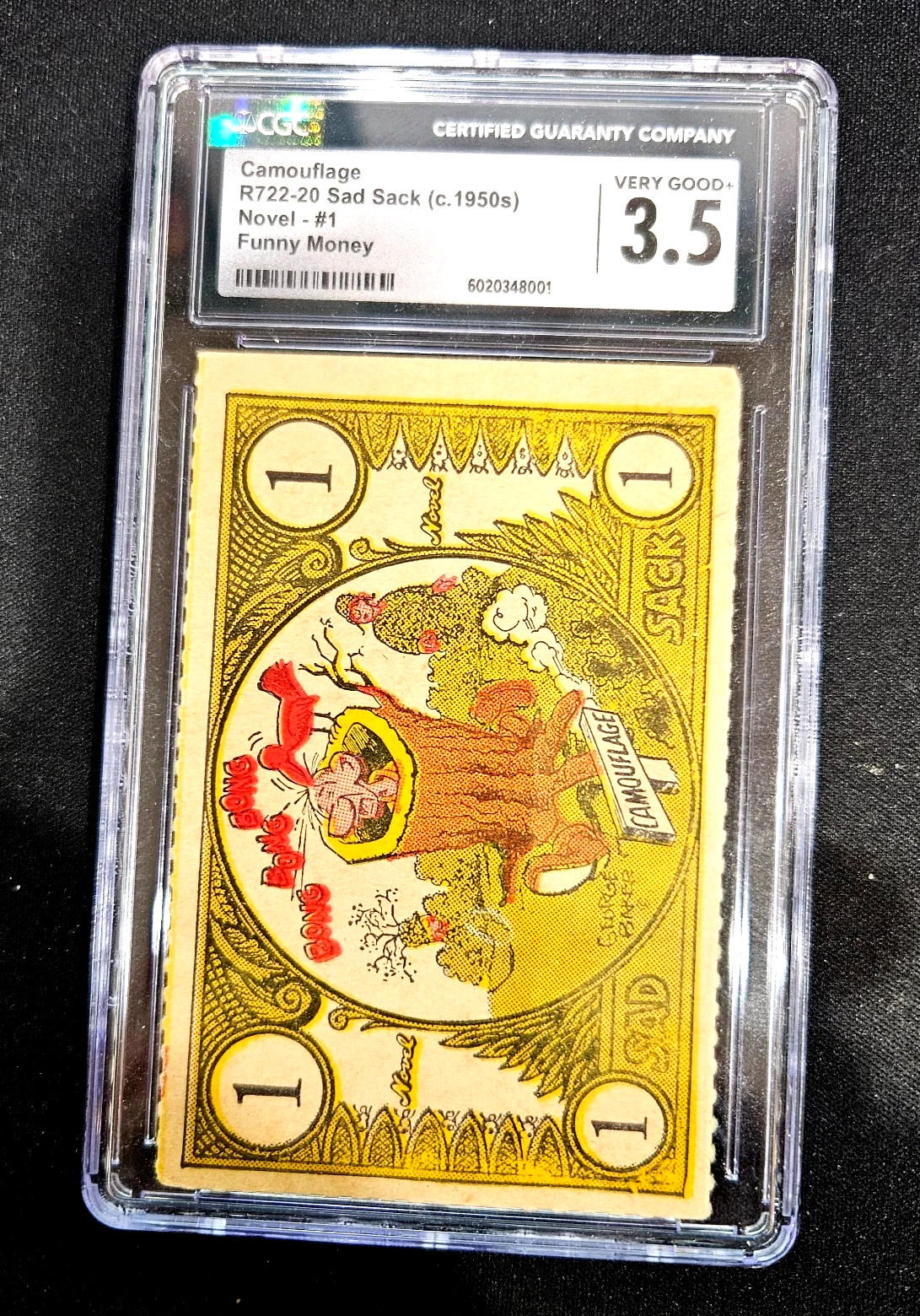 Highest Graded Ultra Rare SAD SACK Funny Money #1 - 3.5 CGC