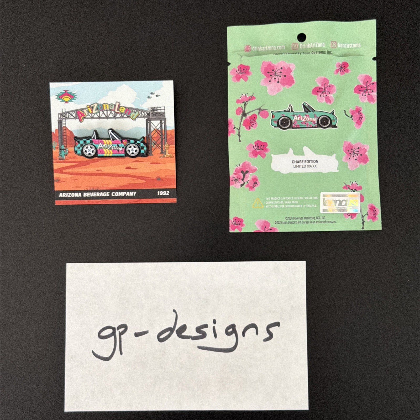 Arizona Tea Leen Customs 1992 Mazda Miata MX-5 Pin Limited CHASE EDITION 9/50 Arizona Tea Leen Customs 1992 Mazda Miata MX-5 Pin Limited CHASE EDITION 9/50