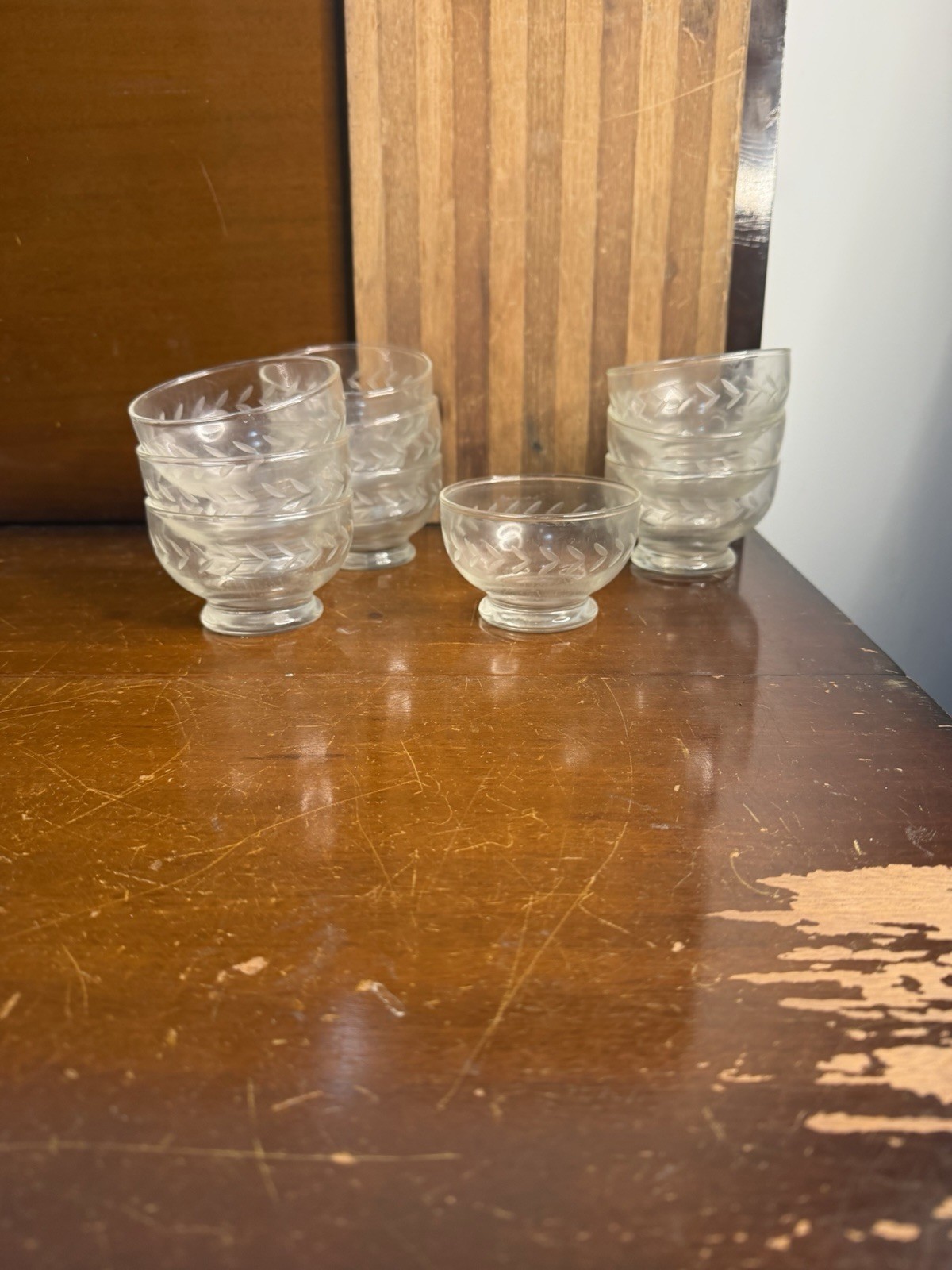 Anchor Hocking Laurel Leaf Footed 4.75\
