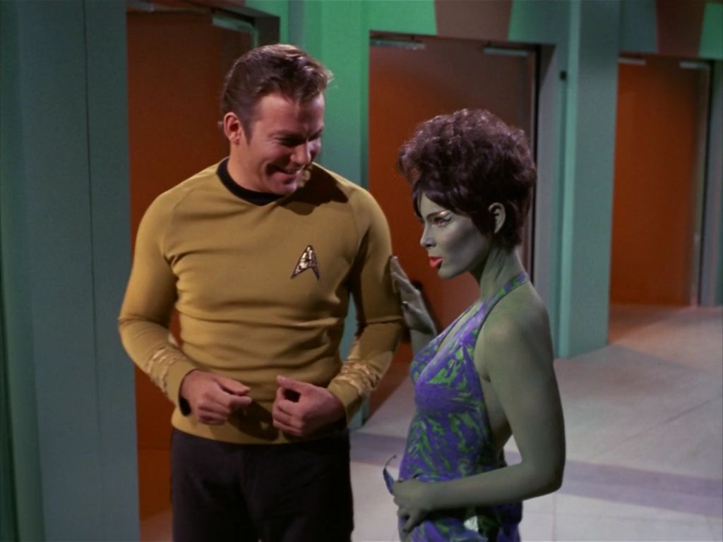 Yvonne Craig & William Shatner as Captain Kirk & Marta Star Trek Photo 8