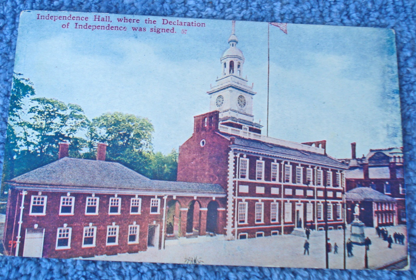 1910 POSTCARD INDEPENDENCE HALL WHERE DECLARATION WAS SIGNED #57- UNUSED