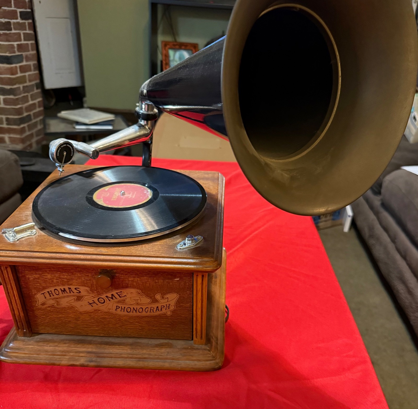 Vintage Thomas Home Phonograph—Beautiful Replica—estate sale find 