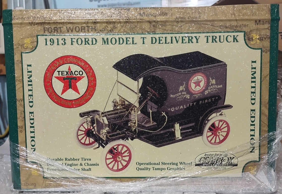 Gearbox Collectible Texaco 1913 Ford Model T Delivery Truck Limited Ed #03601 Gearbox Collectible Texaco 1913 Ford Model T Delivery Truck Limited Ed #03601