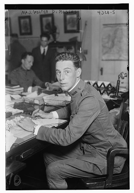 New York City Governors Island Maj Walter D Rogers WWI U.S. Army Office 1910s