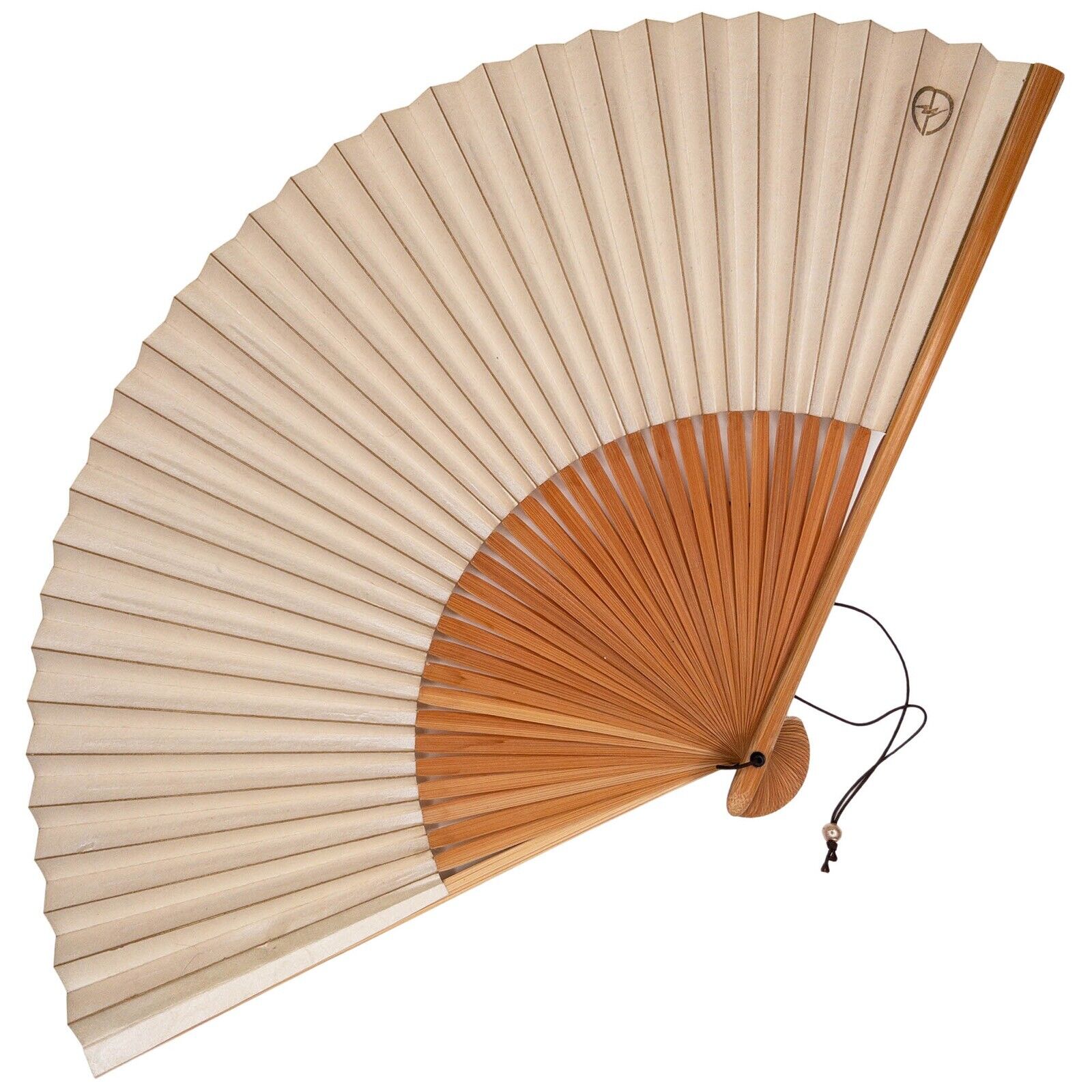 VTG Japanese Kyoto Bamboo & Washi Paper Sensu Folding Fan: Feb24-J