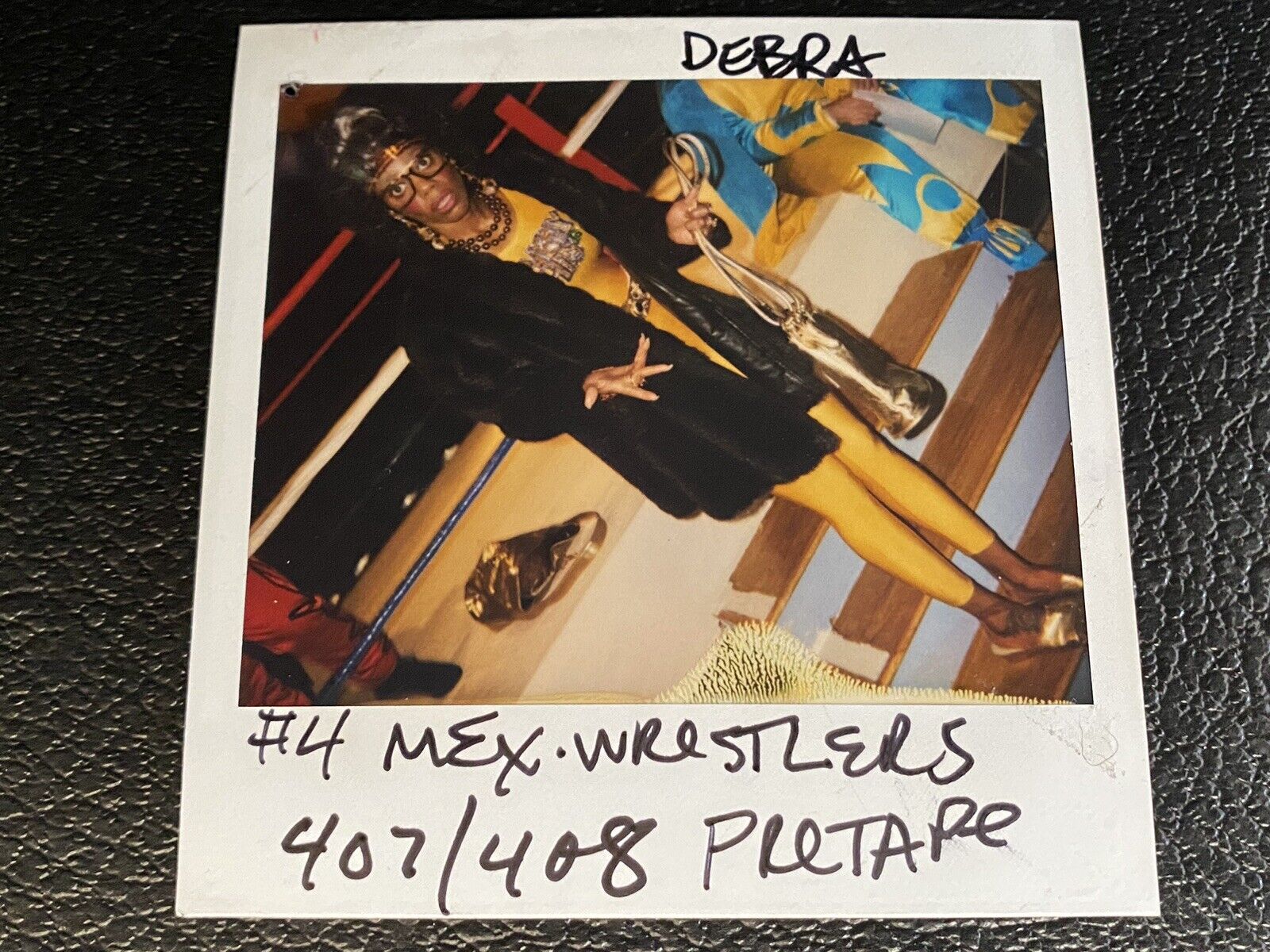 Debra Wilson Mexican Wrestlers Polaroid Original Photo Mad TV MADtv Pretty Funny