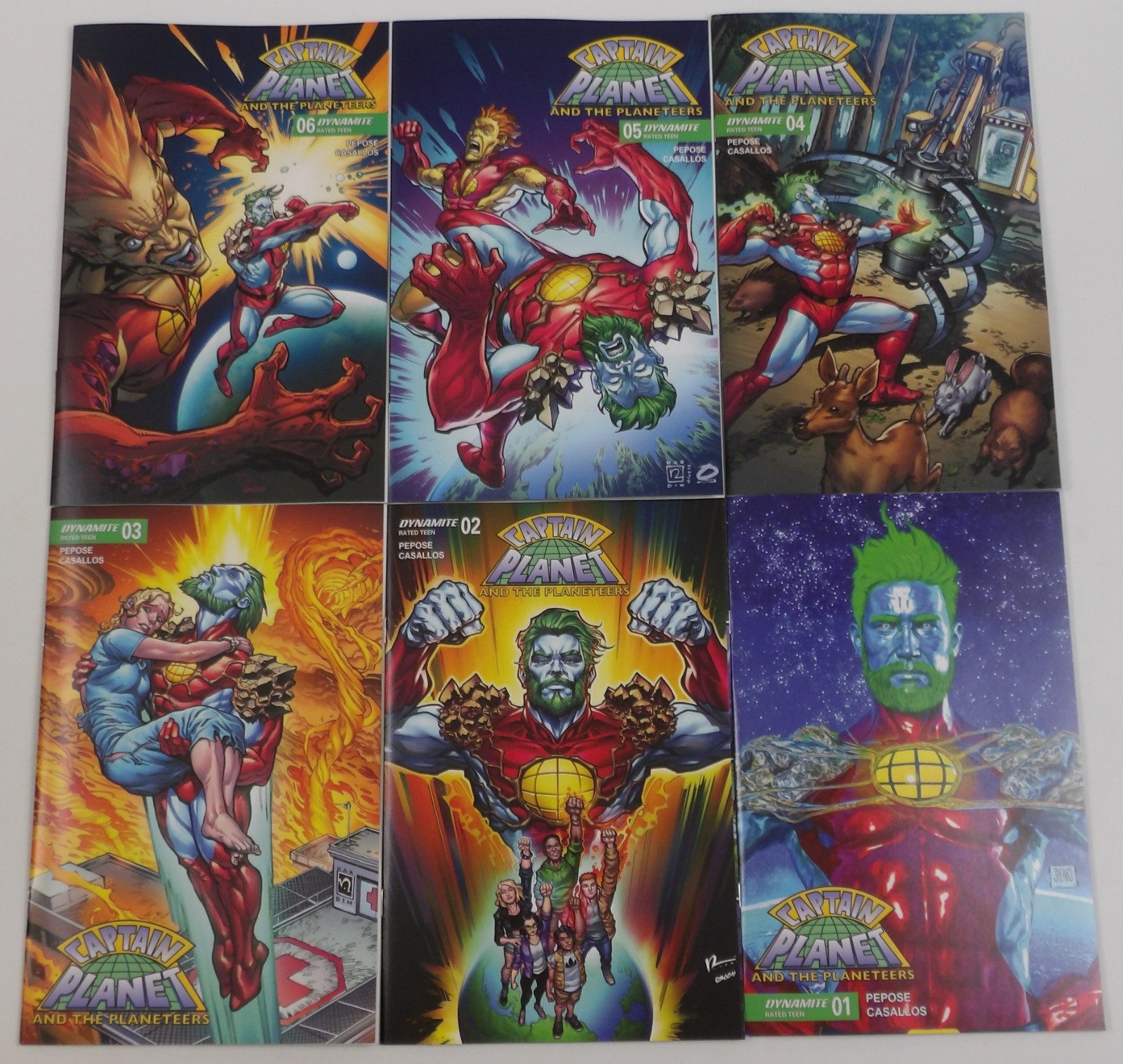 Captain Planet and the Planeteers #1-6 VF/NM complete series Dynamite 2025