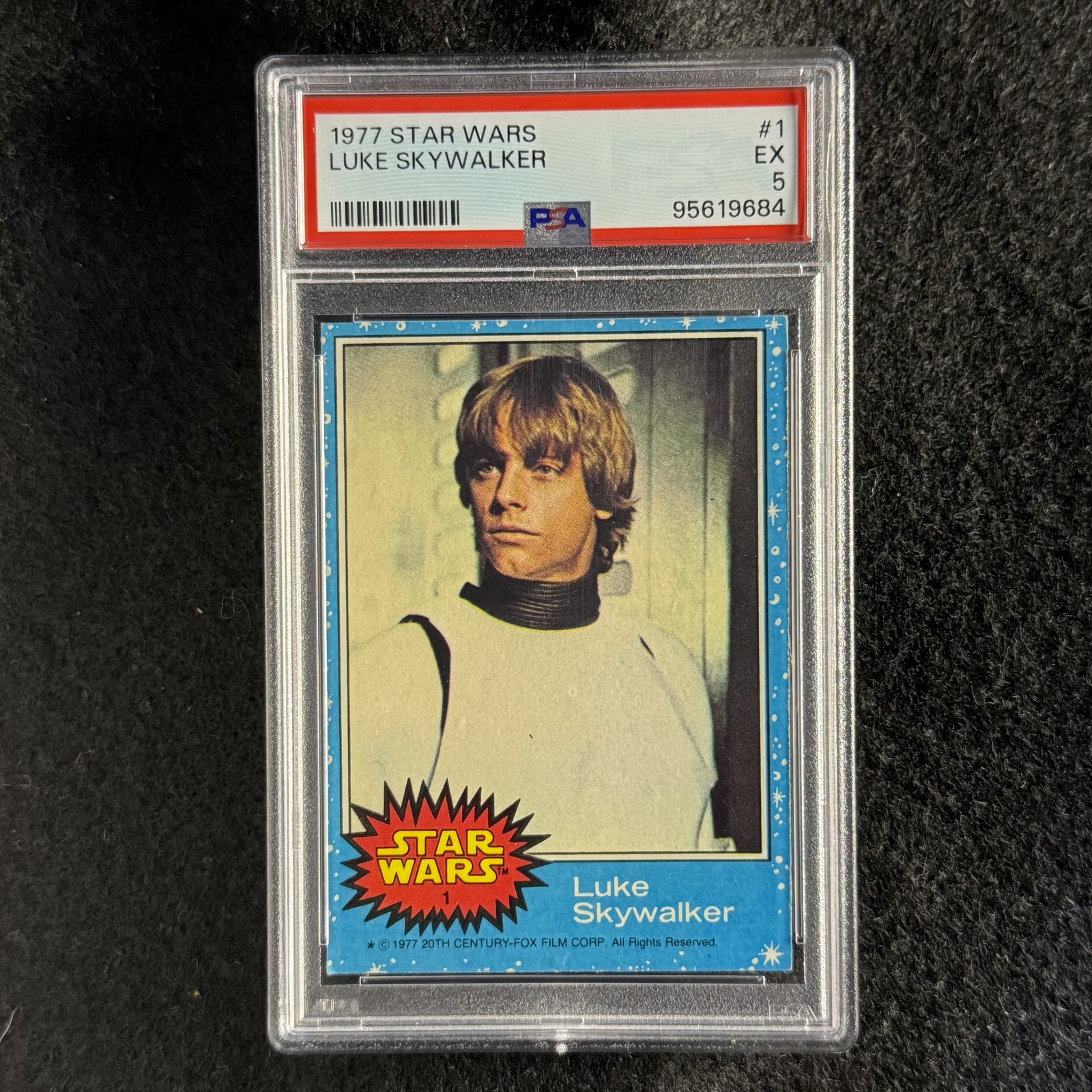 Luke Skywalker 1977 Topps Star Wars #1 PSA 5