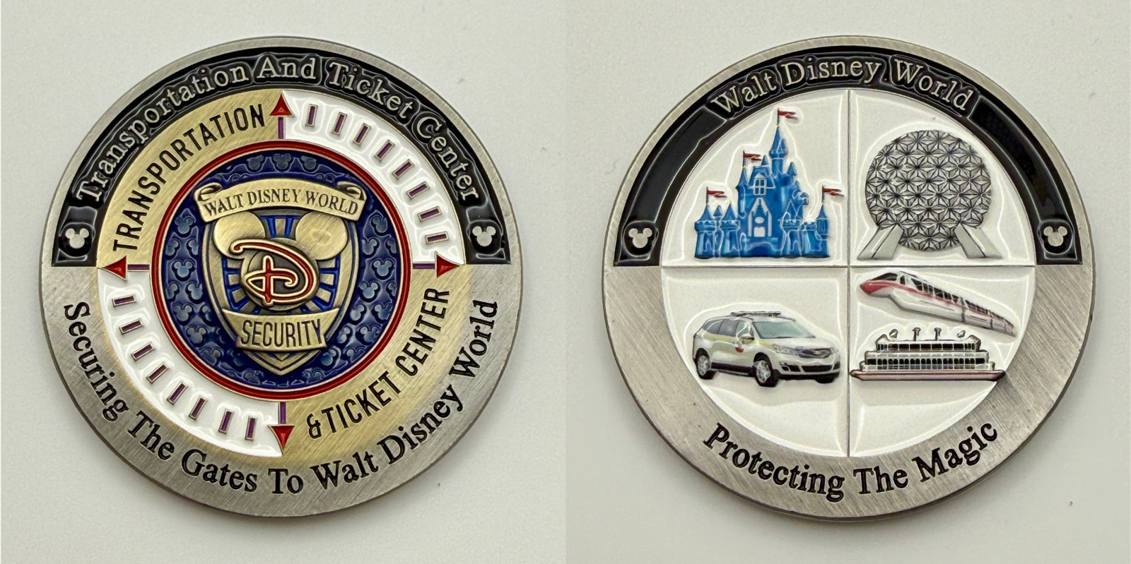 NEW Official Disney World Security TTC Ticket Transportation Challenge Coin