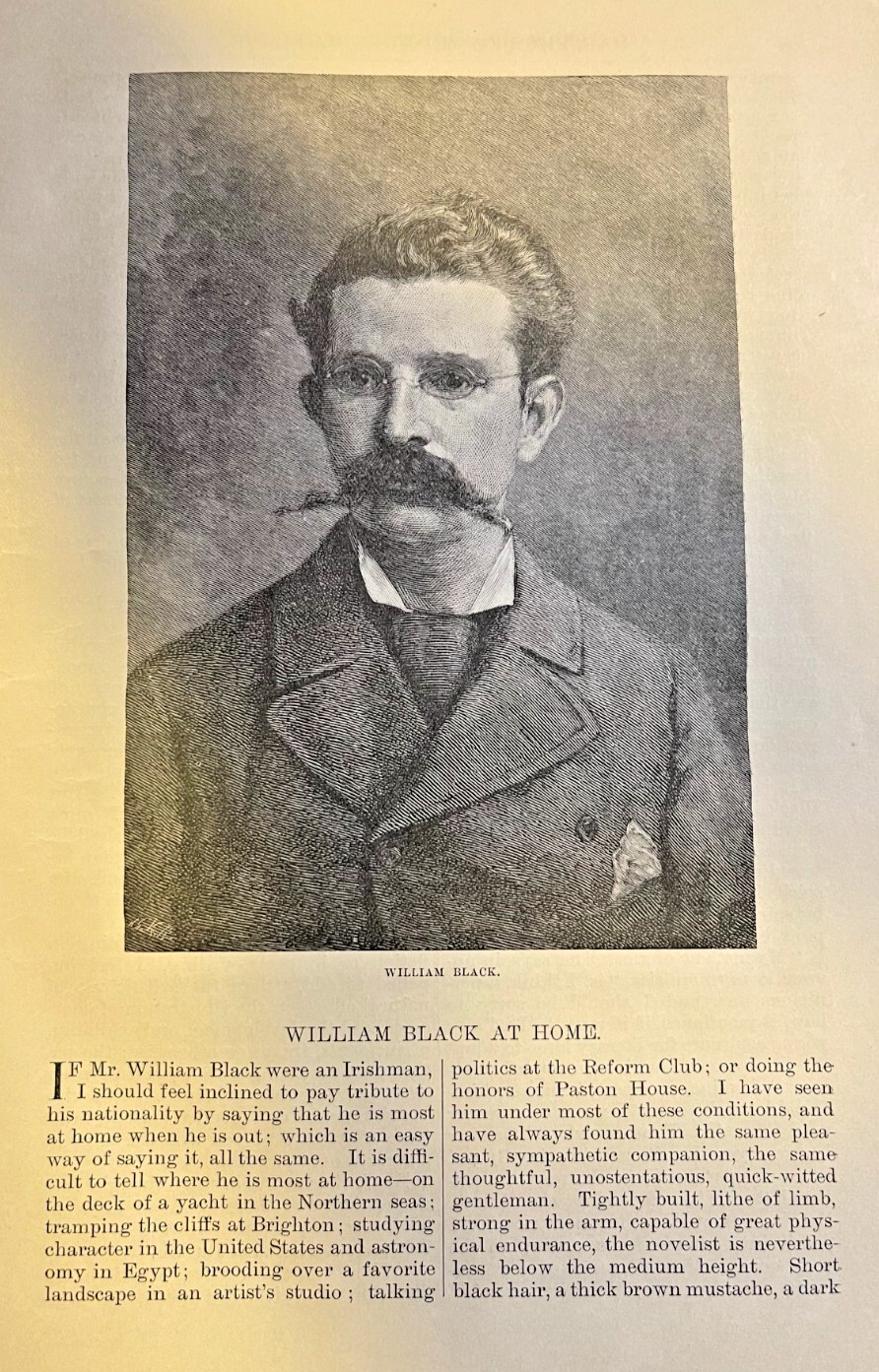 1883 English Novelist William Black illustrated