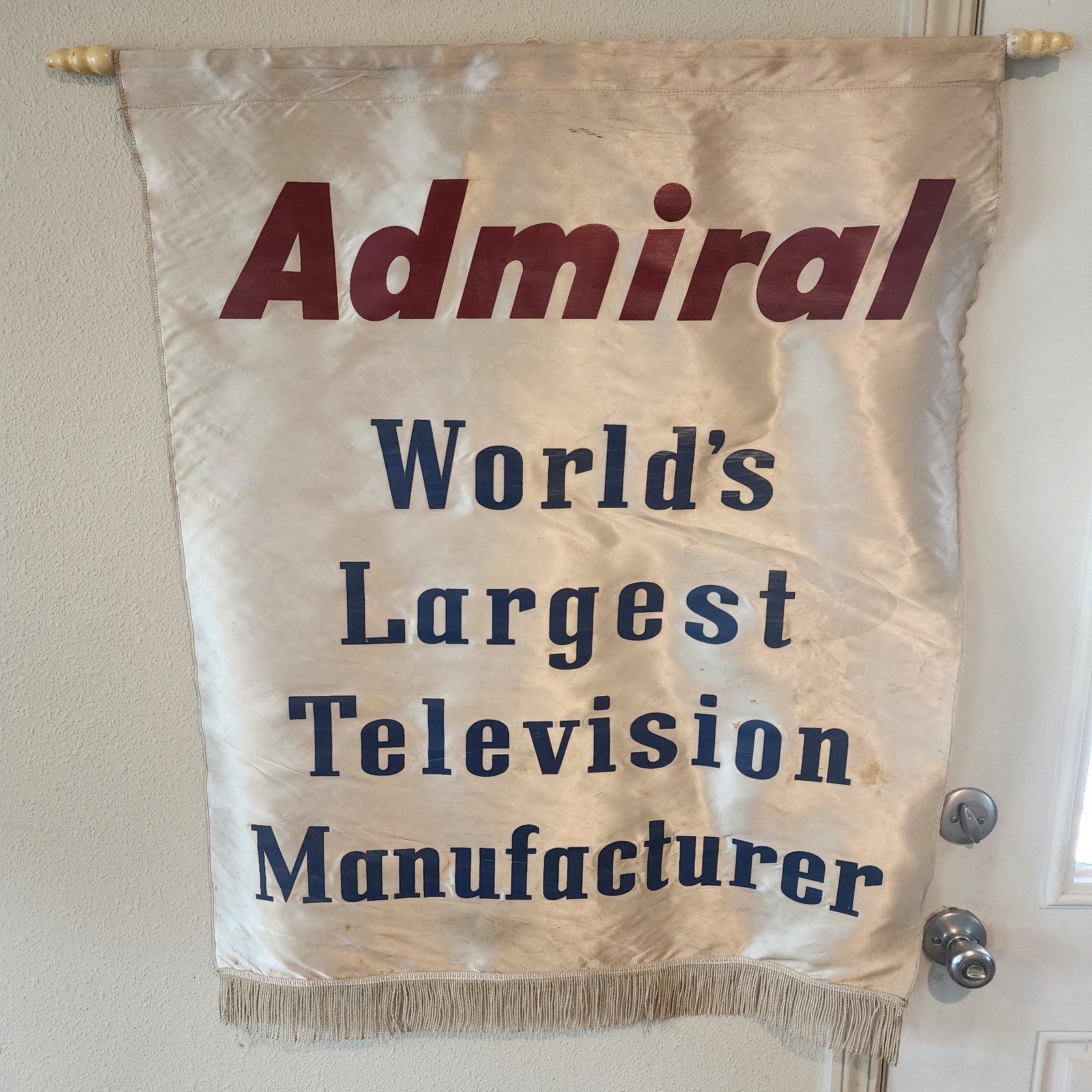 Vintage Admiral TV Advertising Banner Television