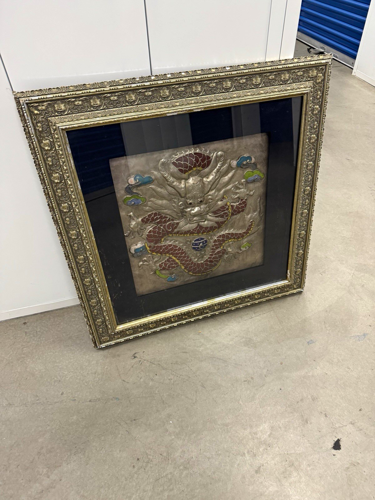 Antique Gold Chinese Dragon Dyasty Frame