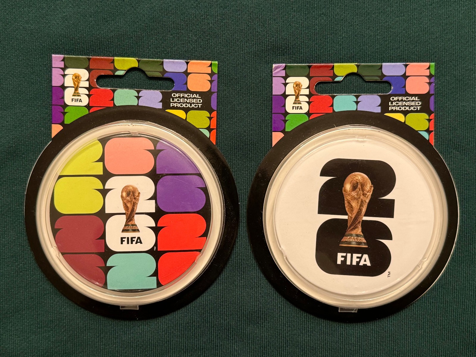 2026 FIFA WORLD CUP Offical Pinback Pin Button Lot TROPHY LOGO Football SOCCER