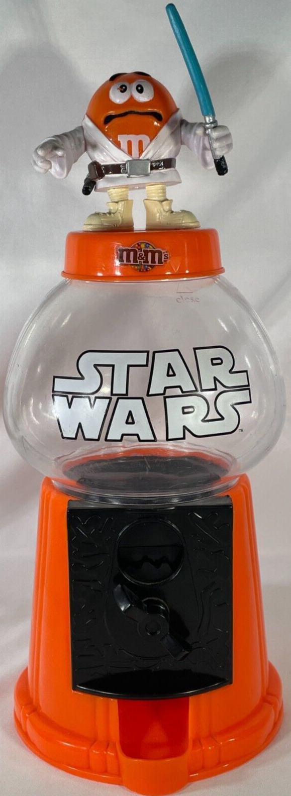 Star Wars M&Ms Candy Gumball Dispenser Orange M&M as Luke Skywalker