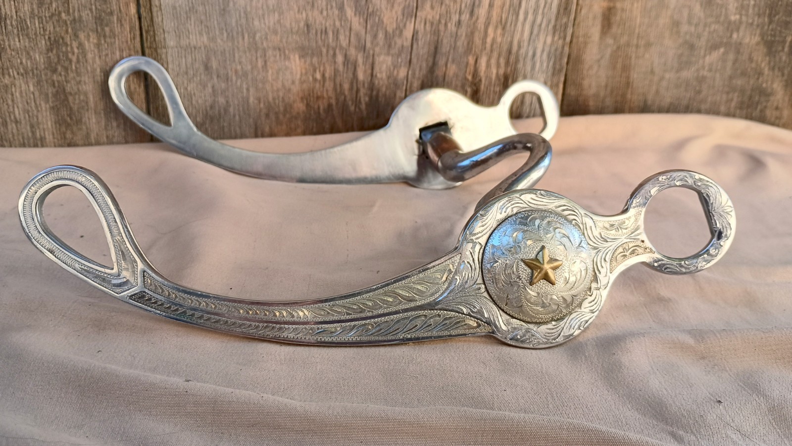 Les Vogt Performax - German Silver Lone Star Concho Bit Les Vogt Performax - German Silver Lone Star Concho Bit