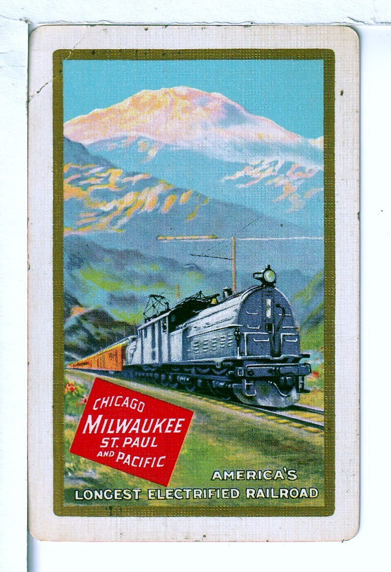 Single Railroad Playing Card \