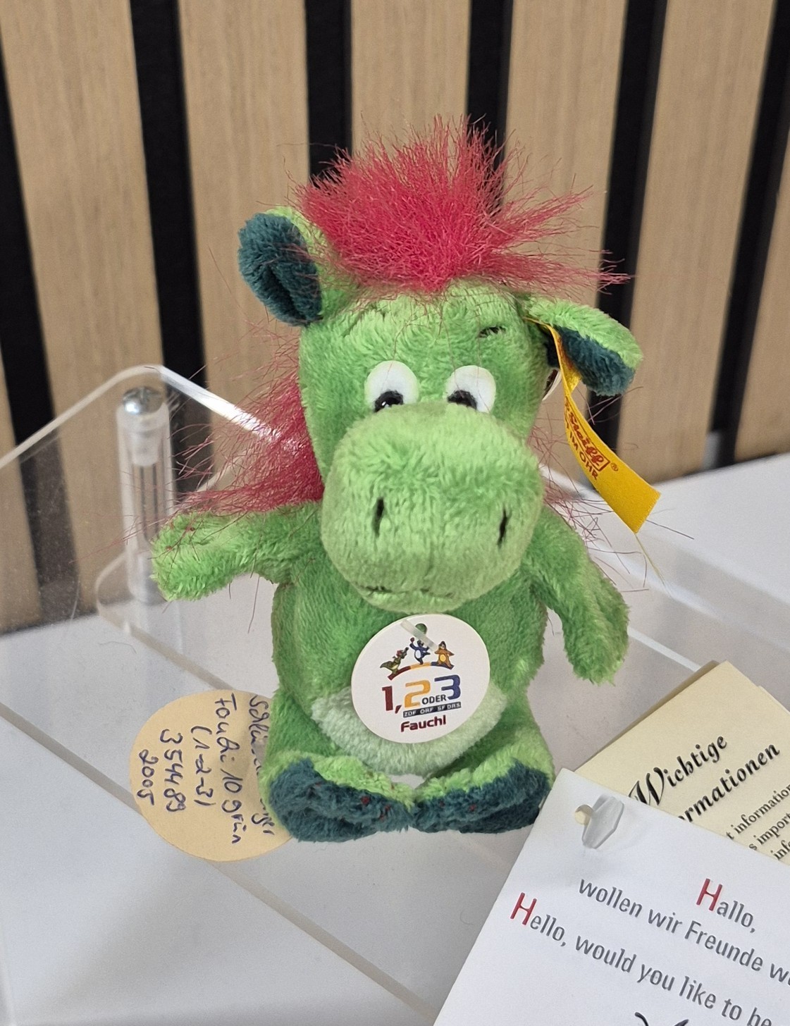 STEIFF ARCHIVE - Factory Sample - Keyring - 1,2 or 3 - 10cm - 2005