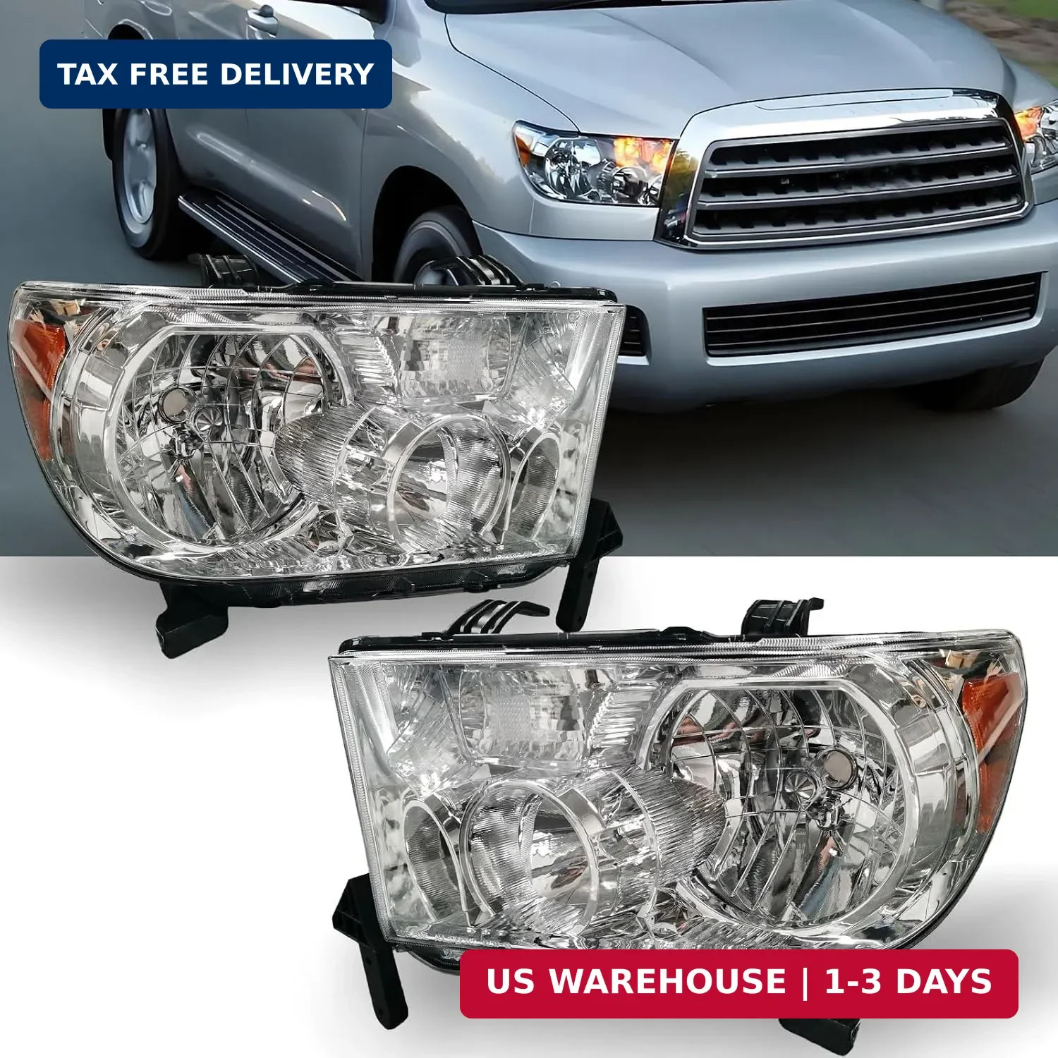 Headlight Assembly w/Electronic Level Adjuster For 2007-2013 Toyota Tundra Headlight Assembly w/Electronic Level Adjuster For 2007-2013 Toyota Tundra