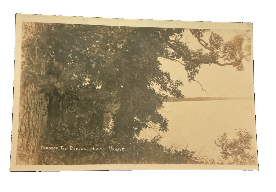 c1910 Lake Osakis MN Mailed St Paul Harve Railway PO Real Photo Postcard