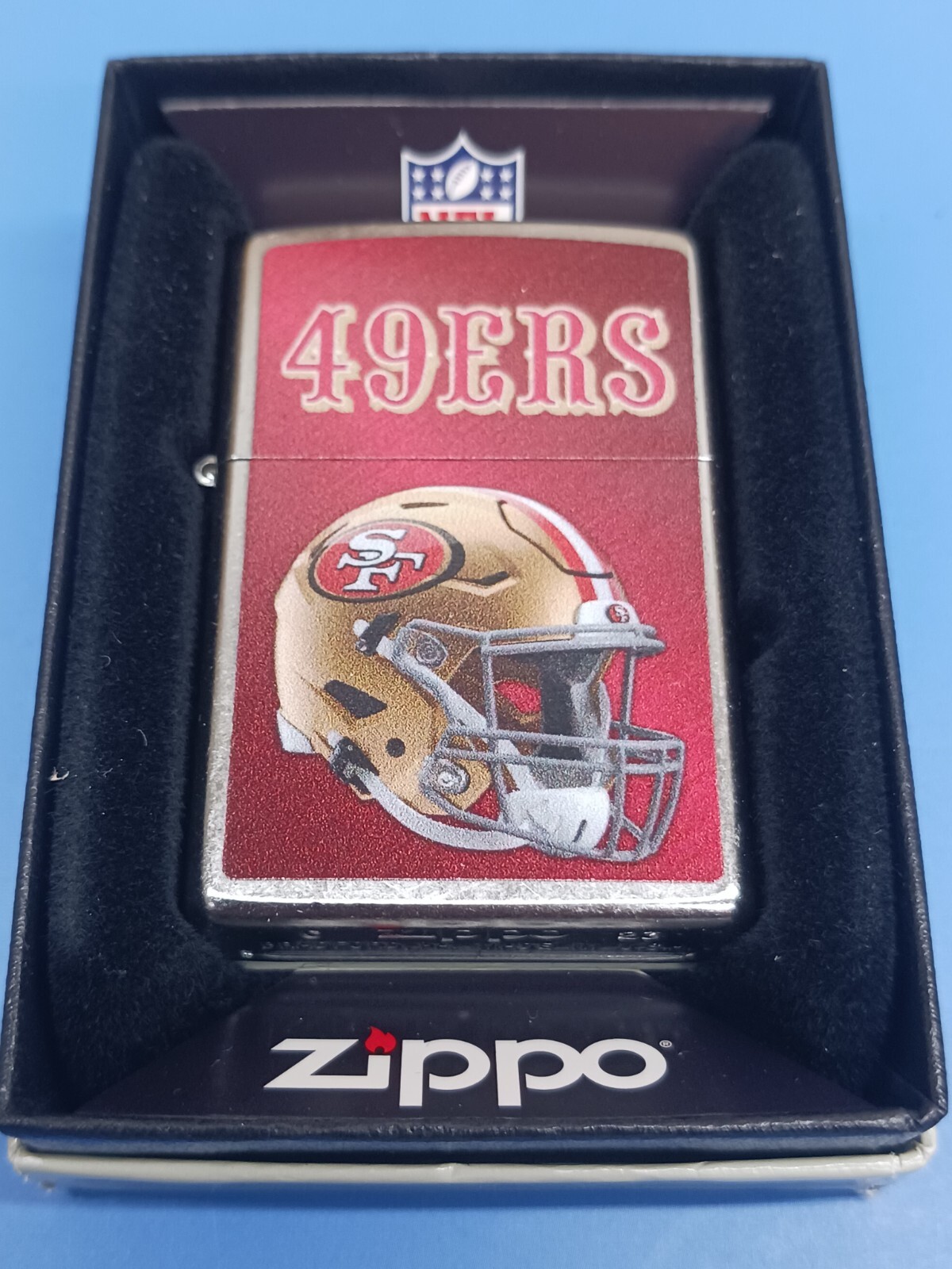Zippo NFL San Francisco 49ers Helmet Street Chrome 48446