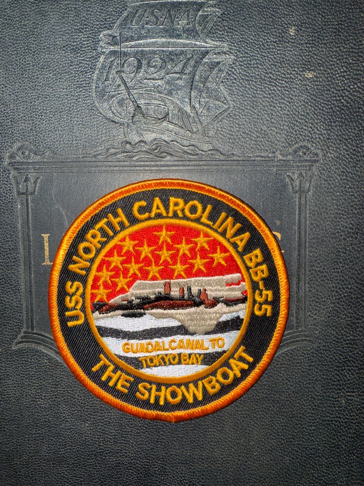 USS North Carolina BB-55 Patch – Hook and loop, 4 in