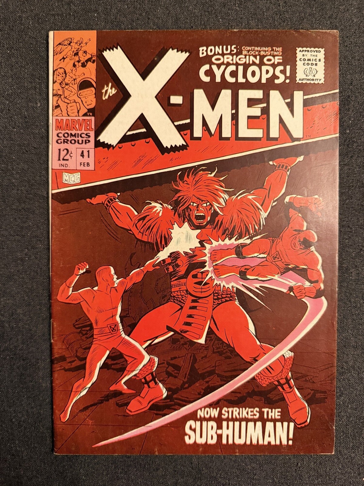 The Uncanny X-Men #41 (Marvel Comics 1968) 1st Grotesk FN+ approx 6.5