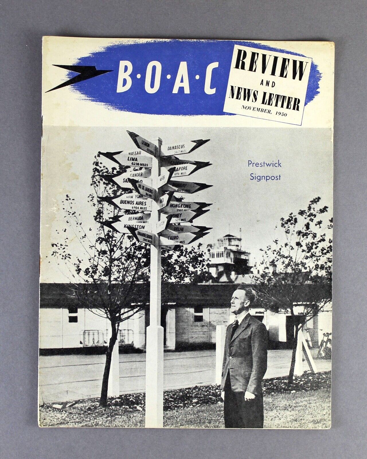 BOAC REVIEW & NEWS LETTER STAFF MAGAZINE NOVEMBER 1950 GETTING READY FOR COMET