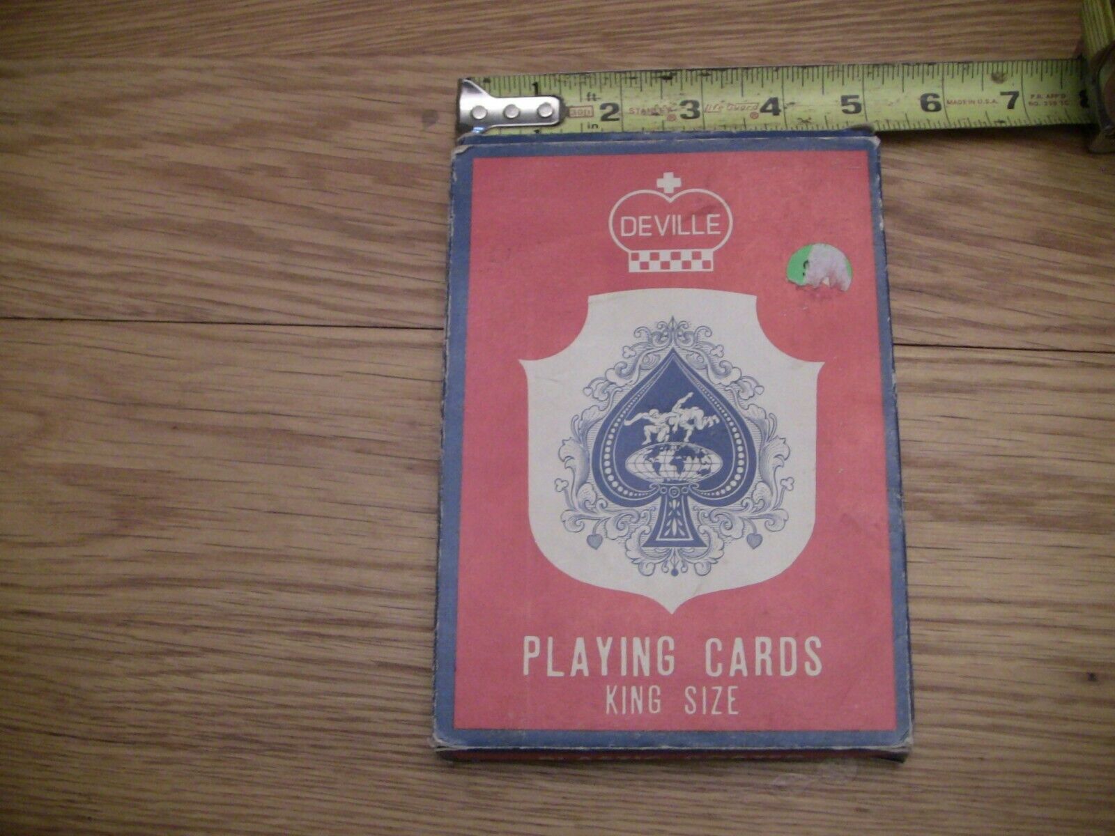 Vintage Deville Playing King Size  Jumbo Cards 52 Cards 7 by 5 inches