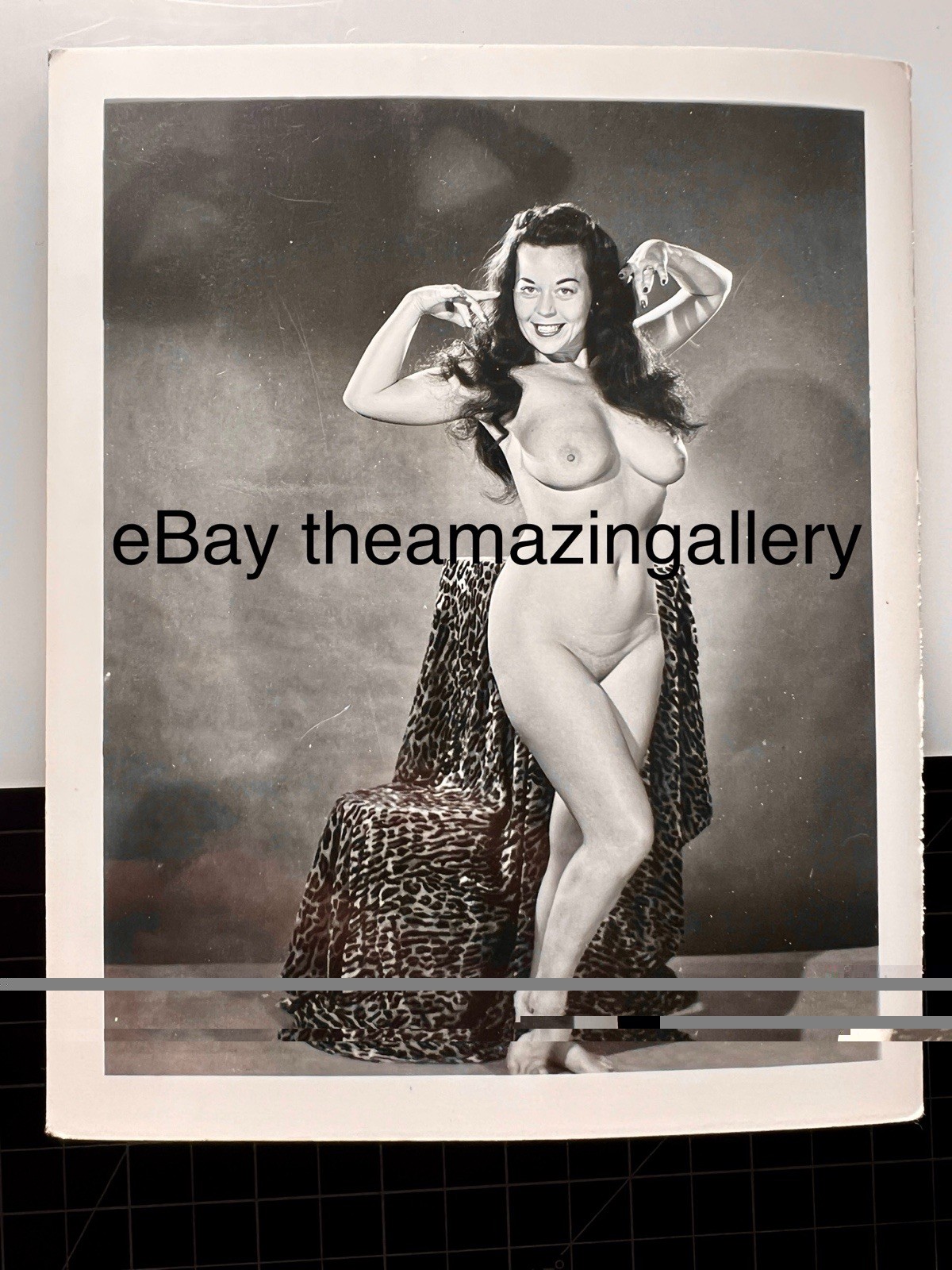 Vintage Betty Kidder 1950's Girlie PIN UP Photo Risque B&W Original Nude #476
