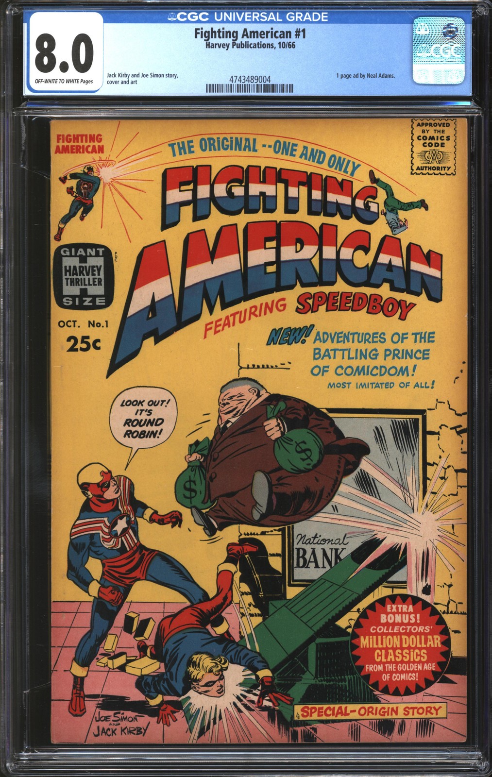 Fighting American (1966) #1 CGC 8.0 VF