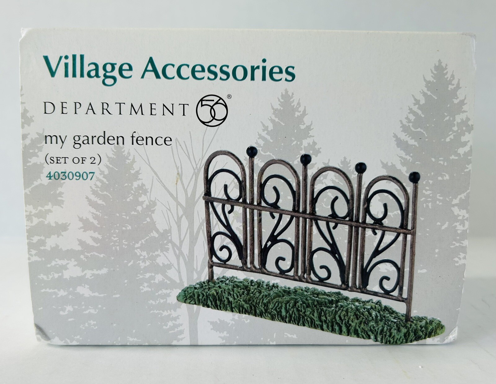 Dept 56 Christmas Village Accessories My Garden Fence #4030907